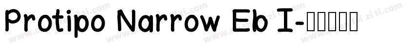 Protipo Narrow Eb I字体转换